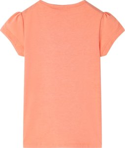 vidaXL Koszulka dziecięca, neonowy pomarańcz, 116 2