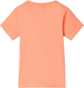 vidaXL Koszulka dziecięca, neonowy pomarańcz, 128 2