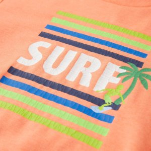 vidaXL Koszulka dziecięca, neonowy pomarańcz, 140 4