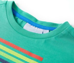 vidaXL Koszulka dziecięca, zielona, 140 3