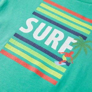 vidaXL Koszulka dziecięca, zielona, 140 4