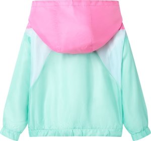 vidaXL Kurtka dziecięca z kapturem i zapięciem na zamek, wielokolorowa, 128 2