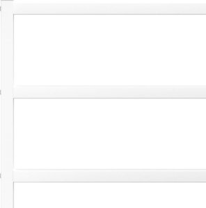 vidaXL Metalowa rama łóżka z wezgłowiem, biała, 75x190 cm 8