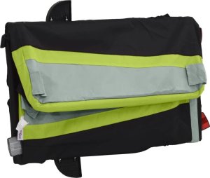 vidaXL Przyczepka rowerowa, czarno-zielona, 45 kg, żelazo 9