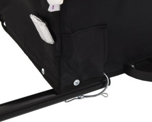 vidaXL Przyczepka rowerowa, czarno-zielona, 45 kg, żelazo 10