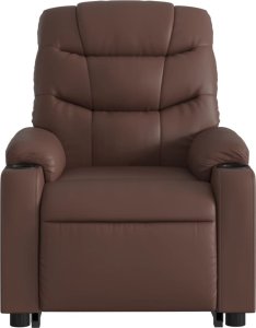 vidaXL Rozkładany fotel pionizujący, elektryczny, brązowy, ekoskóra 8