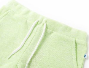 vidaXL Szorty dziecięce ze sznurkiem ściągającym, neonowe żółte, 140 3