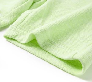 vidaXL Szorty dziecięce ze sznurkiem ściągającym, neonowe żółte, 140 5