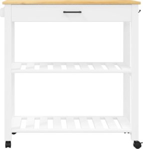 vidaXL Wózek kuchenny MONZA, 84x40x90 cm, lite drewno sosnowe 5