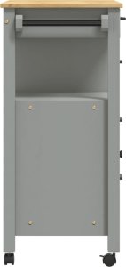 vidaXL Wózek kuchenny MONZA, 84x40x90 cm, lite drewno sosnowe 6