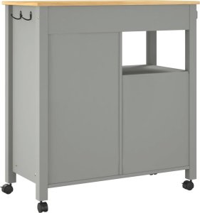 vidaXL Wózek kuchenny MONZA, 84x40x90 cm, lite drewno sosnowe 7