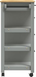 vidaXL Wózek kuchenny MONZA, 84x40x90 cm, lite drewno sosnowe 6