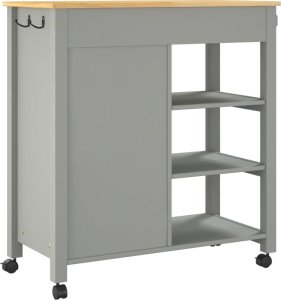 vidaXL Wózek kuchenny MONZA, 84x40x90 cm, lite drewno sosnowe 7