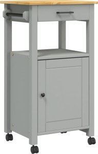 vidaXL Wózek kuchenny, MONZA, 48x40x90 cm, lite drewno sosnowe 2