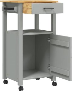 vidaXL Wózek kuchenny, MONZA, 48x40x90 cm, lite drewno sosnowe 4