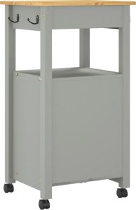 vidaXL Wózek kuchenny, MONZA, 48x40x90 cm, lite drewno sosnowe 7