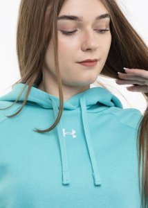 Under Armour Bluza damska Under Armour Rival Flecce Hoodie miętowa 1379500 482 L 3