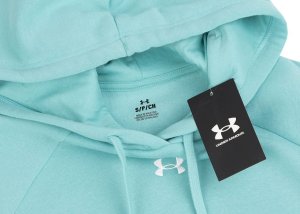 Under Armour Bluza damska Under Armour Rival Flecce Hoodie miętowa 1379500 482 L 5