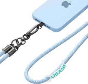 Usams USAMS Uniwersalna smycz do telefonu 1,2m żółty/yellow ZB282GS05 (US-ZB282) 16