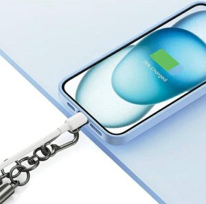 Usams USAMS Uniwersalna smycz do telefonu 30cm niebieski/blue ZB283GS02 (US-ZB283) 18