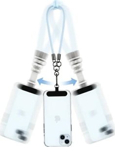 Usams USAMS Uniwersalna smycz do telefonu 30cm niebieski/blue ZB283GS02 (US-ZB283) 4