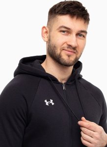 Under Armour Bluza męska Under Armour Rival Fleece FZ Hoodie czarna 1379767 001 L 3
