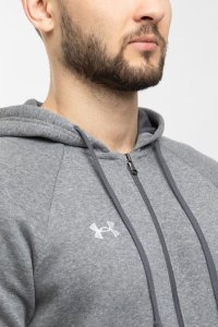 Under Armour Bluza męska Under Armour Rival Fleece FZ Hoodie szara 1379767 025 S 3