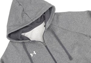 Under Armour Bluza męska Under Armour Rival Fleece FZ Hoodie szara 1379767 025 S 4