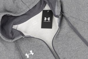 Under Armour Bluza męska Under Armour Rival Fleece FZ Hoodie szara 1379767 025 S 5