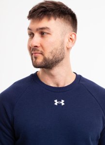 Under Armour Bluza męska Rival Fleece Crew granatowa 1379755 410 L 3