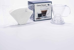 Clever Dripper - Zaparzacz do kawy L 500ml przezroczysty + 100 filtrów 2