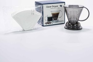 Clever Clever Dripper - Zaparzacz do kawy L 500ml przezroczysty szary + 100 filtrów 2