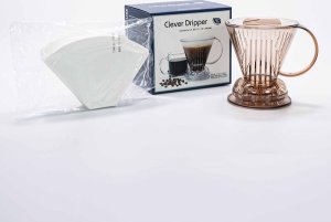 Clever Clever Dripper - Zaparzacz do kawy L 500ml przezroczysty brązowy + 100 filtrów 2