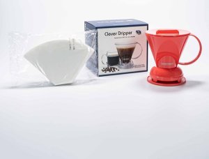 Clever Clever Dripper - Zaparzacz do kawy L 500ml koralowy + 100 filtrów 2