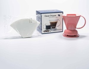 Clever Clever Dripper - Zaparzacz do kawy L 500ml różowy + 100 filtrów 2