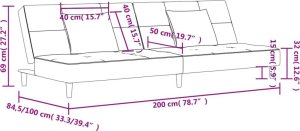 vidaXL 2-osobowa kanapa, 2 poduszki, ciemnoszara, tapicerowana tkaniną 11
