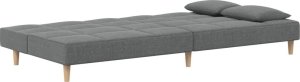 vidaXL 2-osobowa kanapa, 2 poduszki, ciemnoszara, tapicerowana tkaniną 5