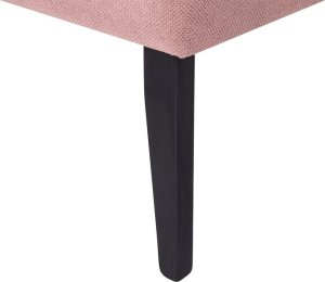 Beliani Szezlong lewostronny różowy BIARRITZ 7