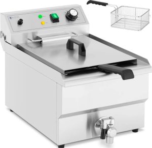 Royal Catering Frytownica elektryczna z kranem spustowym 230 V 3000 W 13 l Frytownica elektryczna z kranem spustowym 230 V 3000 W 13 l 1