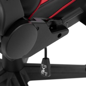 Fotel Uniprodo Fotel gamingowy dla gracza regulowany z podłokietnikami do 130 kg czarno - czerwony Fotel gamingowy dla gracza regulowany z podłokietnikami do 130 kg czarno - czerwony 3