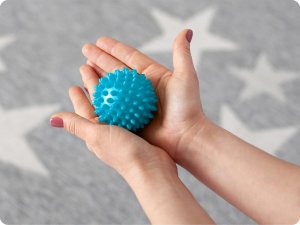 Triton Piłka do masażu i fitness 7,5cm NS-957 niebieska 8