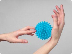 Triton Piłka do masażu i fitness 7,5cm NS-957 niebieska 10