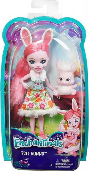 Mattel Enchantimals Lalka + Zwierzątko. Bree Bunny (DVH87/DVH88) 1