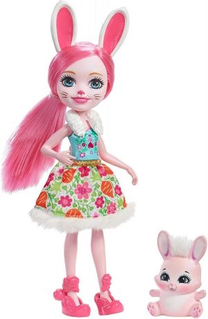 Mattel Enchantimals Lalka + Zwierzątko. Bree Bunny (DVH87/DVH88) 2