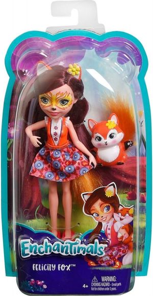 Mattel Enchantimals Lalka + Zwierzątko. Felicity Fox (DVH87/DVH89) 1