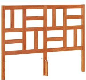 vidaXL Wezgłowie do łóżka, woskowy brąz, 160 cm, lite drewno sosnowe 2