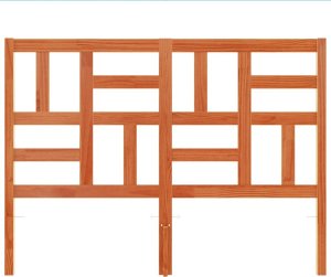 vidaXL Wezgłowie do łóżka, woskowy brąz, 160 cm, lite drewno sosnowe 4