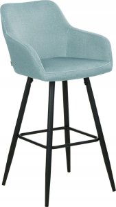 Beliani Zestaw 2 krzeseł barowych jasnoniebieski CASMALIA 3
