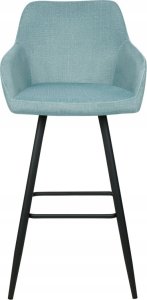 Beliani Zestaw 2 krzeseł barowych jasnoniebieski CASMALIA 4