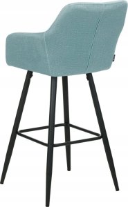 Beliani Zestaw 2 krzeseł barowych jasnoniebieski CASMALIA 5